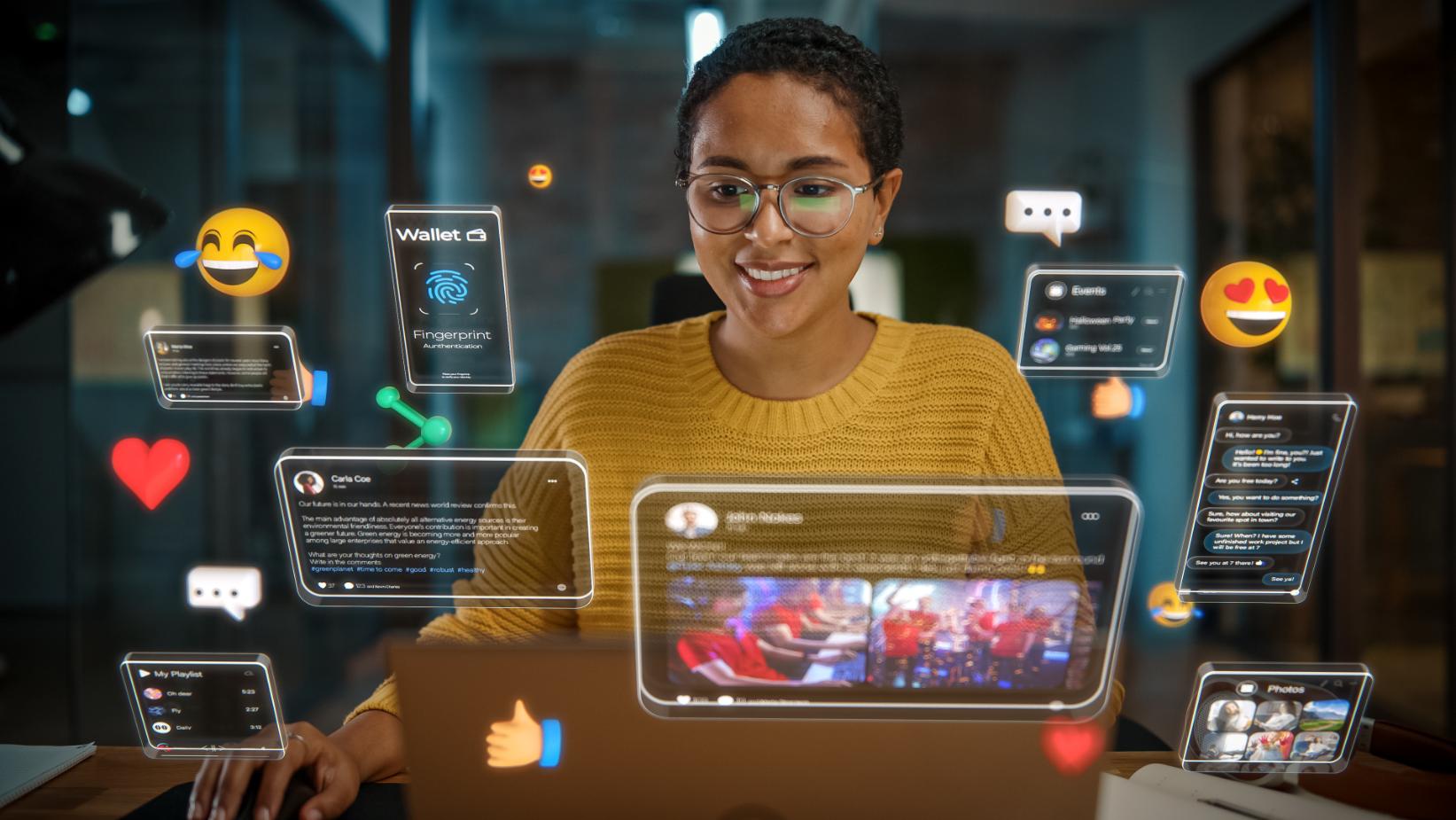 gestionnaire reseaux sociaux teletravail